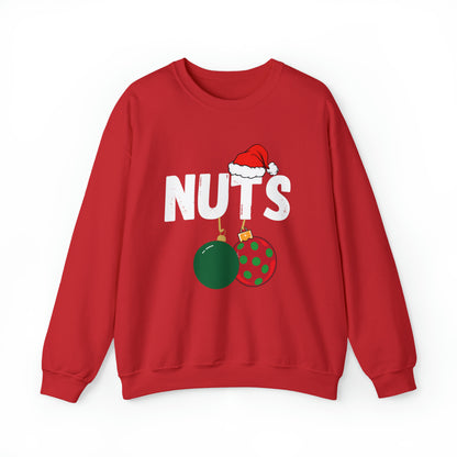 chest NUTS funny christmas couples sweater