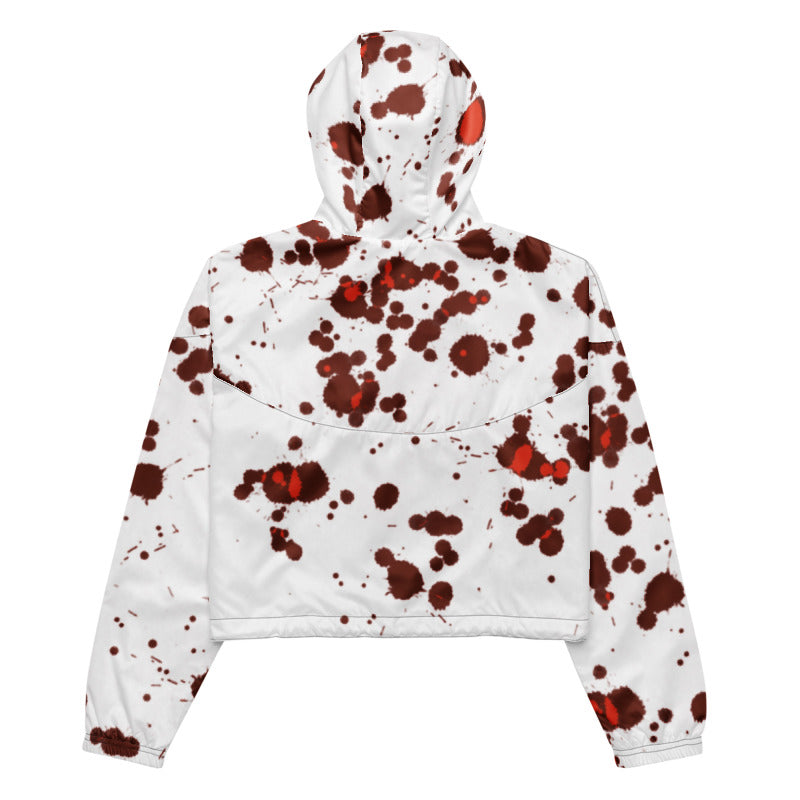 Women’s Splatter cropped windbreaker