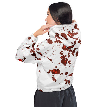 Women’s Splatter cropped windbreaker