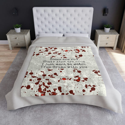 Crushed Velvet Splatter Blanket