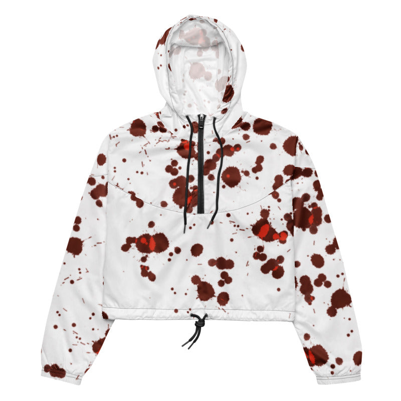 Women’s Splatter cropped windbreaker