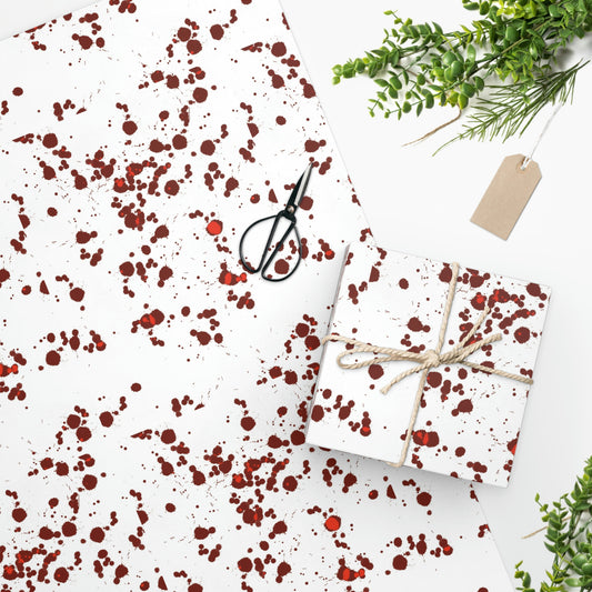 Blood Splatter Wrapping Paper