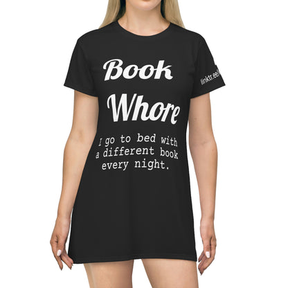 T-Shirt Dress Book Whore